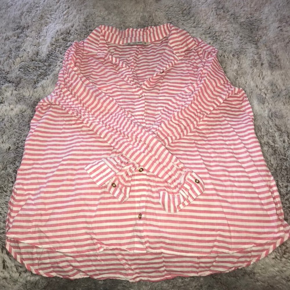 Zara Stripe Button Down